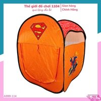 Lều cắm trại cho bé trai Super Man, kích thước 70 x 70 x 90 cm, đồ chơi camping