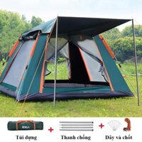 Lều Cắm Trại Du Lịch Dã Ngoại,  Lều Phượt Tự Bung 4 đến 6 người Chống Thấm Nước Chống Muỗi Gấp Gọn Tiện Lợi