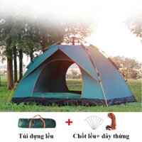 Lều Cắm Trại Du Lịch Lều Dã Ngoại Tự Bung Cho 1-3 Người 2 Cửa Chống Nước Chống Tia UV