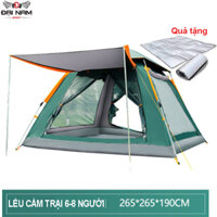Lều Cắm Trại Du Lịch Tự Bung Gập Gọn 6-8 Người Siêu Chống Nắng,Mưa Đại Nam Sport  Kèm Nệm Chống Ẩm - Xanh dương dậm