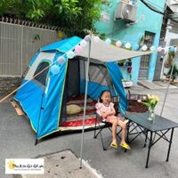 Lều cắm trại gia đình Desert Camel 8764, review lều du lịch 2-6 người 1 lớp ở Hà Nội và Hồ Chí Minh có mái hiên cực rộng (mã LT27.1)