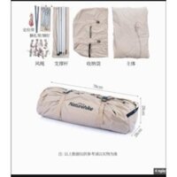LỀU CẮM TRẠI GLAMPING NATUREHIKE NH20ZP002 DÀNH CHO 2-6 NGƯỜI