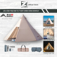 Lều cắm trại kim tự tháp dã ngoại du lịch cho 6 - 8 người chính hãng BSWOLF chống mưa nắng tốt