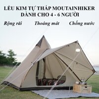 Lều cắm trại kim tự tháp Mountainhiker cao cấp 2 lớp có mái che - Lều cắm trại dã ngoại dành cho 4 – 6 người