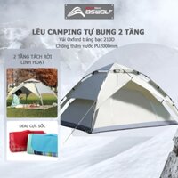 Lều Cắm Trại Lều Dã Ngoại Tự Bung Panorama Lều Du Lịch Cho 4-6 Người Thông Thoáng Chống Nước Cách Nhiệt Tốt