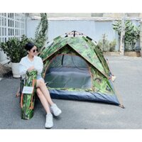 Lều cắm trại màu cam 2-5 người có 2 cửa lớn Desert Camel CS 6912