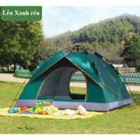 Lều cắm trại tự bung 2 cửa , lều du lịch dã ngoại dành cho 4-6 người chống nước, chống tia bức xạ, thông gió mát mẻ