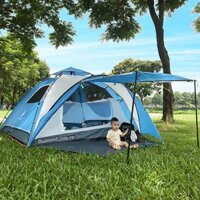 Lều cắm trại tự bung 2 khoang dành cho 4-6 người Gazelle Outdoors GL1668- Lều có kèm 2 cây chống mái Bụi Travel