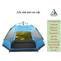 Lều cắm trại tự bung 3-5 người 2 lớp cao cấp chống mưa nắng tốt