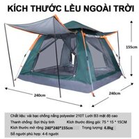 Lều cắm trại tự bung , lều du lịch dã ngoại dành cho 3-5 người hoặc 6-8 người, chống thấm nước - 6-8 người - xanh dương