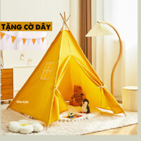 Lều cho bé công chúa hoàng tử bằng khung gỗ vải mềm, đồ chơi trẻ em