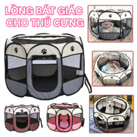 Lều Cho Chó Có Thể Gập Lại Lều Cho Mèo Lồng Bát Giác Lều Mèo Hàng Rào Vật Nuôi Nhà Cho Chó Không Gian Rộng Lớn