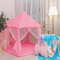 Lều Công Chúa Cho Bé Kiểu Dáng Lục Giác Hàn Quốc Có Rèm Che