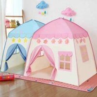 Lều công chúa, hoàng tử, lều cho bé trai bé gái hình ngôi nhà - Sẵn 2 màu xanh hồng