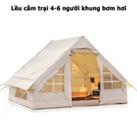 Lều dã ngoại bơm hơi, Lều Glamping bơm hơi 6-8 người, Lều cắm trại bơm hơi tiện lợi chính hãng