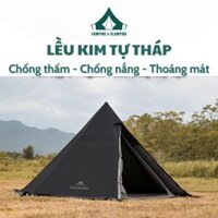 Lều Dã Ngoại Lều Kim Tự Tháp Mountainhiker Dành cho 4-6 Người Lều Du Lịch 2 Lớp Chống Thấm