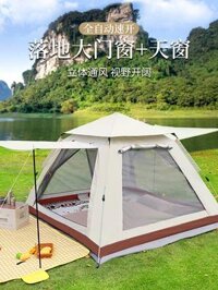 lều đi cắm trại Lều Bạn Bè Ngoài Trời Gấp Di Động Hoàn Toàn Tự Động Dày Chống Mưa Thiết Bị Cắm Trại Ngoài Trời Công Viên Lều Dã Ngoại lều quechua lều du lịch