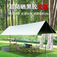 lều đi rừng Vinyl tán cắm trại ngoài trời lớp phủ chống nắng chống mưa cắm trại dã ngoại gấp di động lều bạt phủ bạc trại lều lều du lịch 6 người