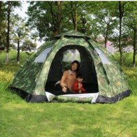 Lều du lịch 6 người – 8 người Desert Camel tự bung hình lục giác, ngụy trang cao cấp, kt 3.05mx2.40m siêu to (mã LT25)