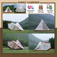 Lều kim tự tháp lều Ấn Độ cắm trại dã ngoại ngoài trời 5-8 người chống tia cực tím, chống mưa nắng sang trọng cao cấp
