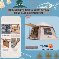 Lều tự bung chính hãng Mountainhiker, Lều dành cho 3-4 người, lều camping dã ngoại