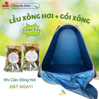 Lều xông Hơi Tự Bung + Gói Lá Xông Giải Cảm | Lá Xông Sau Sinh - Xông Hơi Toàn Thân - Shop Bà Điểm