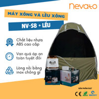 Lều Xông Hơi Tự Bung Và Nồi Xông Hơi Nevato NV-S8 Khử Trùng Cơ Thể Tặng 1 Túi Lá Xông Giải Cảm