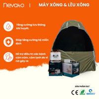 Lều Xông Hơi Tự Bung Và Nồi Xông Hơi Nevato NV-S8 Khử Trùng Cơ Thể Tặng 1 Túi Lá Xông Giải Cảm