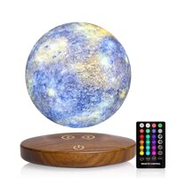 Levitating Moon Lamp, GDREAMT 16 Colors Floating and Spinning 3D Printing Galaxy Moon Night Light with Magnetic Base & Remote Control & Timing LED ...