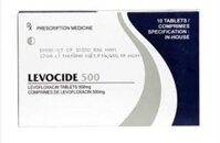 Levocide 500mg (Levofloxacin) – Thuốc điều trị nhiễm khuẩn Cadila (hộp 1 vỉ x 10 viên)