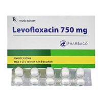Levofloxacin 750 Pharbaco 1 vỉ x 10 viên – Điều trị nhiễm khuẩn