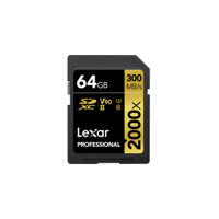 Lexar 64GB Professional 2000x UHS-II SDXC