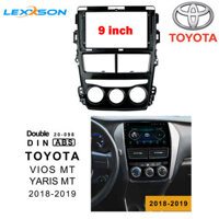 Lexxson Xe Khung Gắn Radio/Dash Khung Bên Ngoài/Khung/Mặt Bảng Điều Chỉnh/Spacer Cho TOYOTA VIOS MT Yaris MT 2018-2019 DIN Đôi 9 Inch Đài Phát Thanh Máy Nghe Nhạc