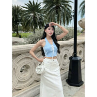 LEYLA - (Không kèm váy) Áo yếm phối chân váy đuôi cá dáng dài dành cho phụ nữ - set đồ - Women