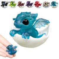 [Lf] Rồng Sơ Sinh Trong Trứng 3D Mini Nghệ Thuật Tượng Rồng Nhỏ Thu Nhỏ Của Rồng nở Rồng Sơ Sinh Đại Dương-Trong Suốt Rồng Nhựa Trong Trứng Đồ Trang Trí Để Bàn Cho Ảo Người Hâm Mộ Co