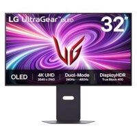 LG 32GS95UV-B UltraGear OLED Gaming Monitor – 32 inch, 4K UHD (3840 x 2160), 16:9, 4K 240Hz ↔ FHD 480Hz, 0.03ms G-SYNC Compatible