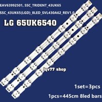 LG 43UK6540 #8bElip - Bộ 3 thanh 8 led Elip cho tivi LG và các dòng tương tự SSC_Trident_43UK65