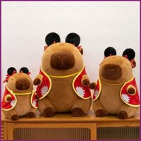 [Lg] Capybara Nezha ăn mặc Búp bê sang trọng cho bé gái Trang trí nội thất Natra Đồ chơi nhồi bông Gối đệm