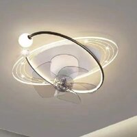 LH - MO - 9077: Quạt trần Đèn LED - KT: L530mm x H120mm - Đèn LED đổi 3 màu