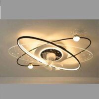 LH - MO - 9079: Quạt trần Đèn LED - KT: L1100mm x H120mm - Đèn LED đổi 3 màu