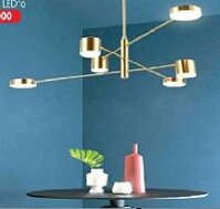 LH - THCN 111-21: Đèn chùm LED 6 bóng, KT: Ø700mm*H400mm