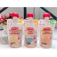 lh Váng sữa hoa quả nghiền Heinz Úc cho bé từ 6 tháng (date T10/2021)