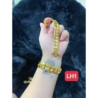 LH1- Lắc khoen lật 1 lượng vàng hội phổ vàng | phụ kiện cao cấp lắc tay xetăng nam nữ