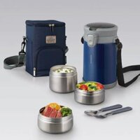 LHC8039 – Bộ Hộp Cơm Giữ Nhiệt LocknLock Easy Carry 2.0L, 720Ml*1, 420Ml*2, Bộ Muỗng Và Nĩa*1, Túi Đựng*1 – 2 Màu (Xanh, Trắng)