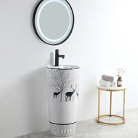 L.hệ FREESHIP Lavabo trụ đứng YAMATO cao cấp, lavabo đặt sàn sang trọng hiện đại phù hợp cho mọi không gian