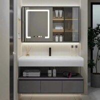 LHệ FREESHIP Tủ gương lavabo phòng tắm MILOR nhựa PVC đặc lõi cao cấp siêu bền đẹp - TCH - Bảo hành 10 năm