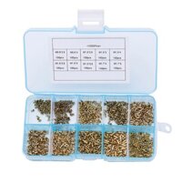 Li 1000 Chiếc Đinh Tán Hình Ống M0 9 M1 3 M1 5 M1 7 Rỗng Đinh Tán Hạt Các Loại Bộ