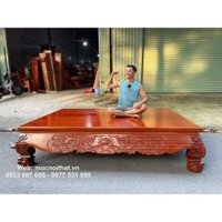 Li văng – Sập Chiếu Ngựa Gỗ Xoan Đào Kiểu Chạm Chân Lớn