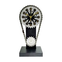 Li Vintage Để Bàn Đồng Hồ Cổ Bánh Răng Sắt Thời Gian Hình Dây Xích Đồng Hồ Để Bàn