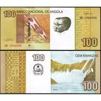 [Lì xì sưu tầm] tờ 100 kwanzas Angola